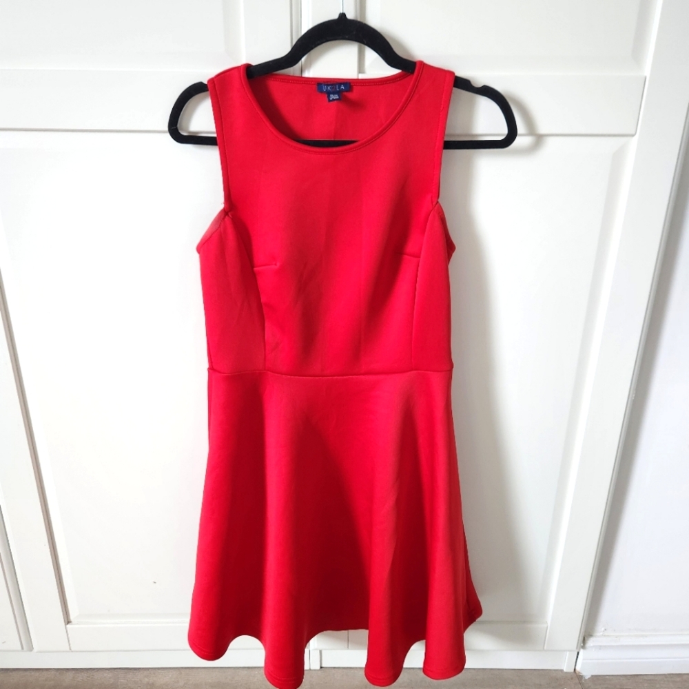 UK2LA Classic Red casual dress, Size M